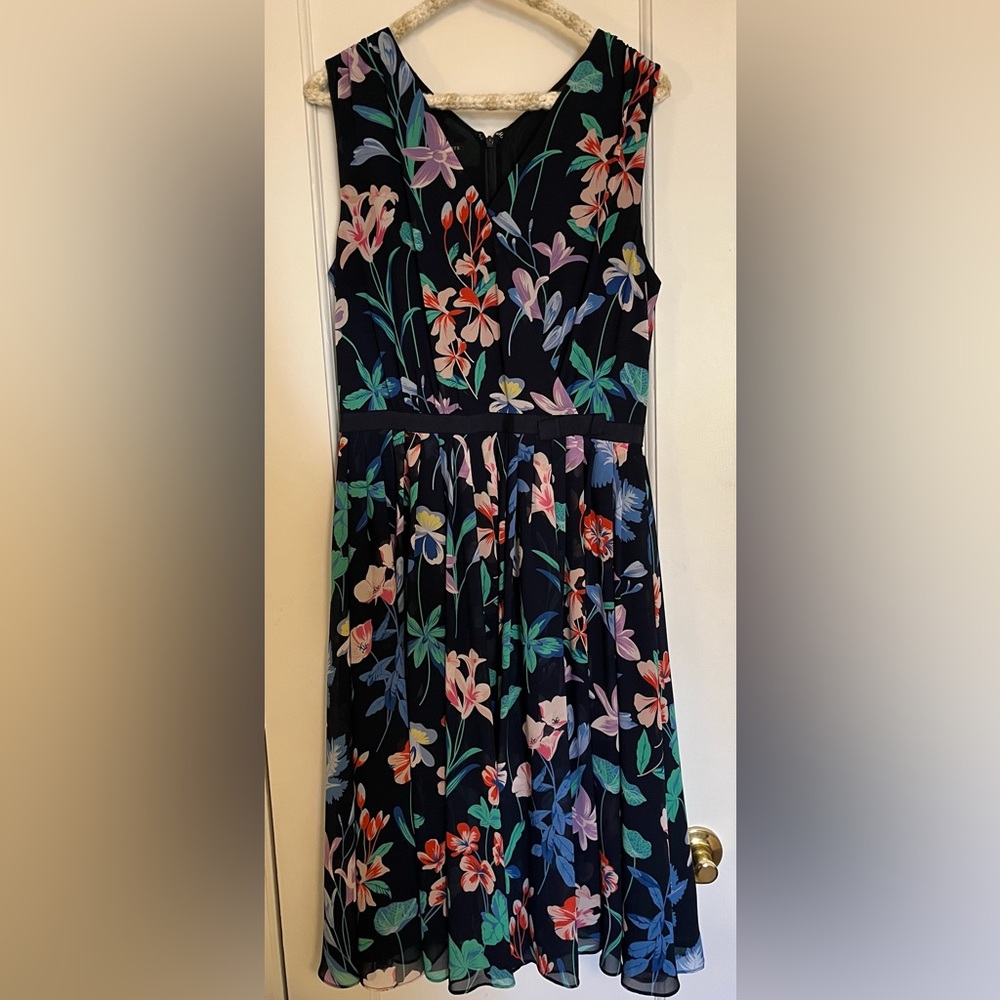 Talbots Floral Print Dress Size 10
